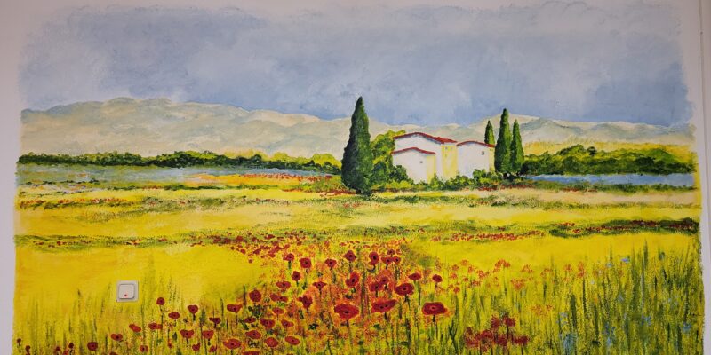 Gemälde unserer Tagespflege im Dreieck (Foto: Silke Schmitt)