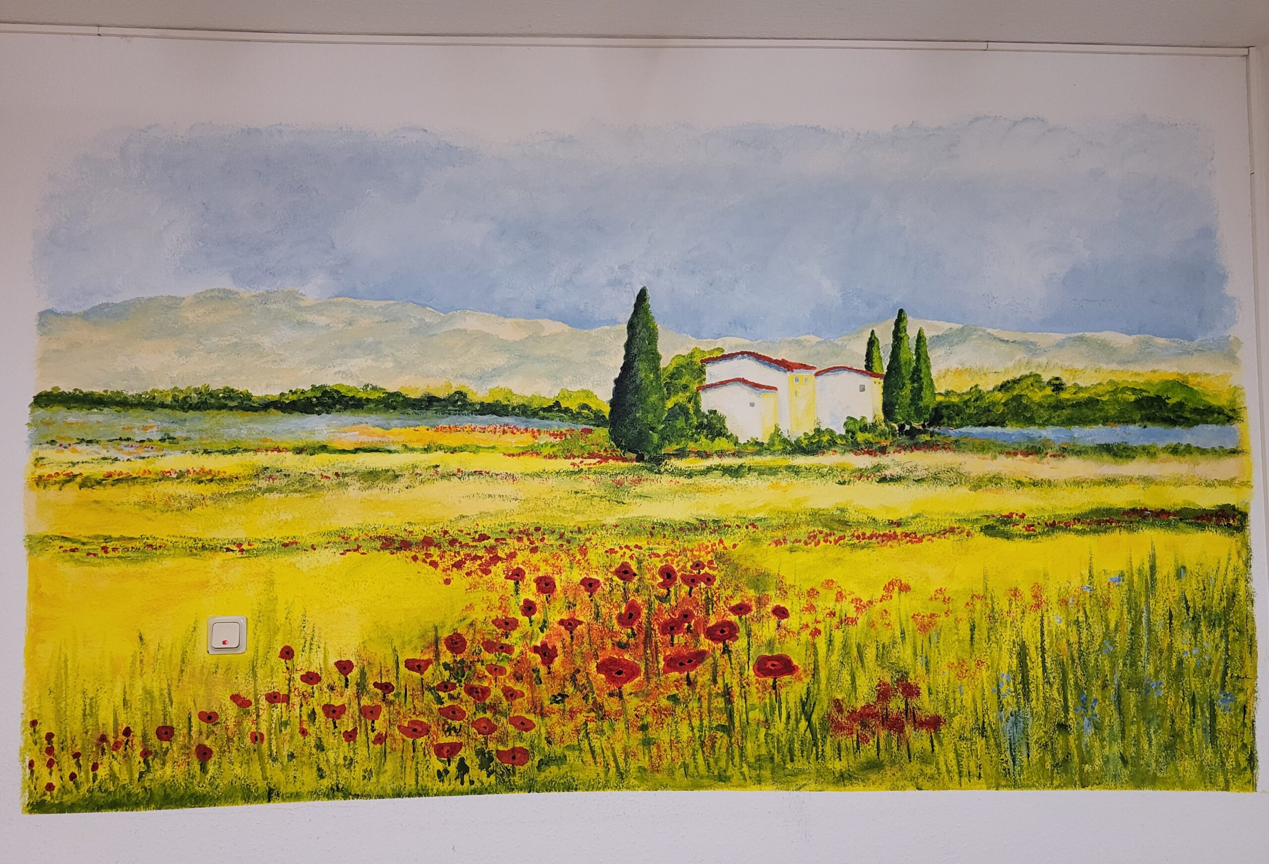 Gemälde unserer Tagespflege im Dreieck (Foto: Silke Schmitt)